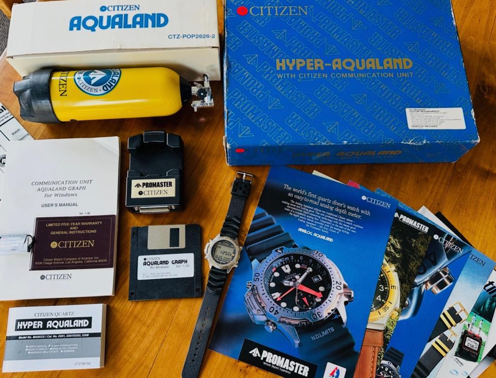 Citizen Hyper Aqualand Promaster D202 – Megaset – Diver, Gebruikt, Staal, Overige materialen, Ophalen of Verzenden