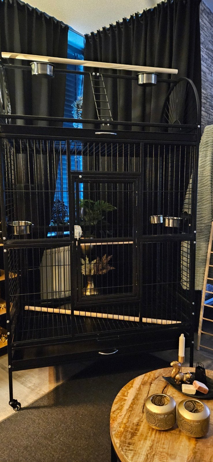 Groot papegaaienkooi, Dieren en Toebehoren, Ophalen, Hout, Vogelkooi