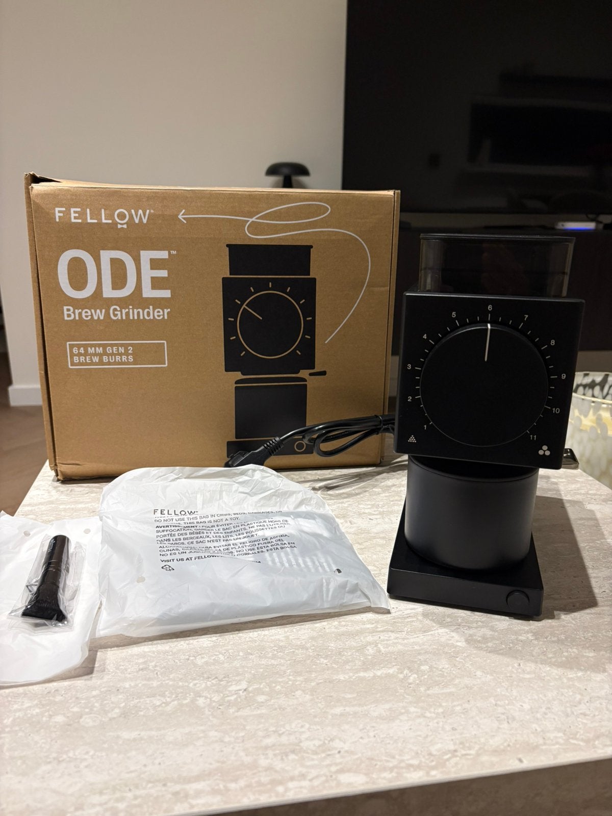 Nieuwe Fellow Ode Brew Grinder Gen 2 - Koffiemolen, Overige modellen, 10 kopjes of meer, Nieuw, Koffiebonen