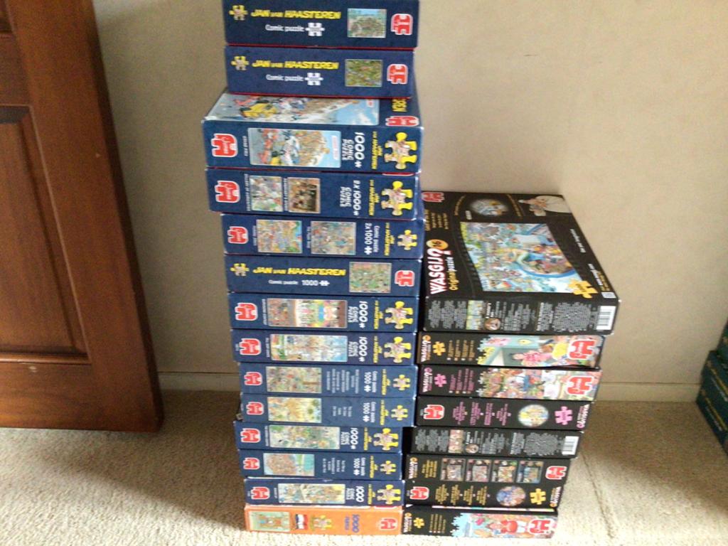 Jan van haasteren puzzels, Ophalen of Verzenden, 500 t/m 1500 stukjes, Gebruikt, Legpuzzel
