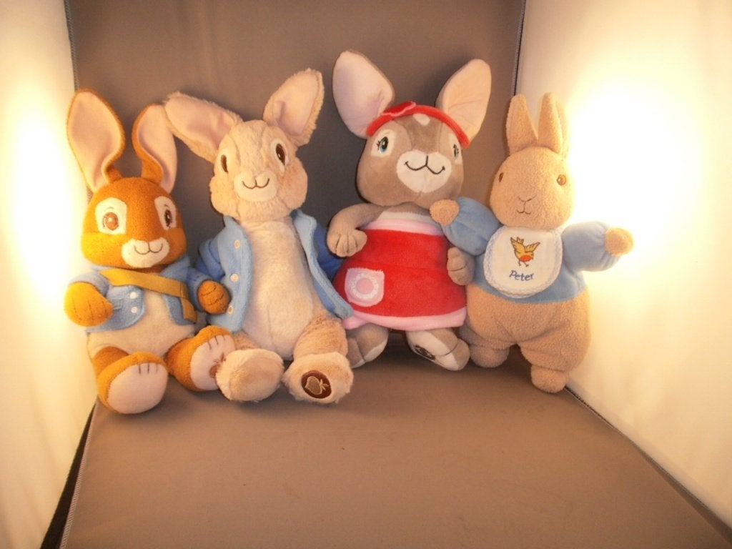 Peter rabbit set  knuffels konijn 32 cm/28cm34cm30cm velours, Overige merken, Overige karakters, Konijn, Zo goed als nieuw
