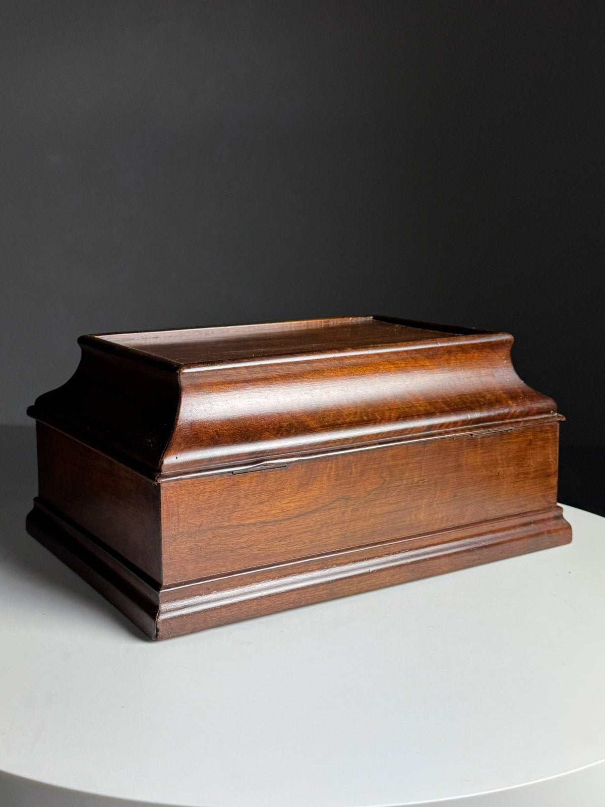 Mahonie sieradenkistje antiek, Ophalen of Verzenden, Zo goed als nieuw, Minder dan 50 cm