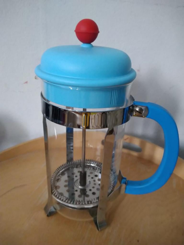 Bodum french press blauw, Ophalen of Verzenden, Gebruikt