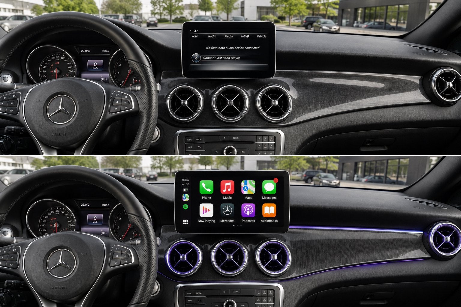 Mercedes A-Klasse CarPlay & Android Auto Inbouw, Auto diversen, Autoradio's, Ophalen, Nieuw