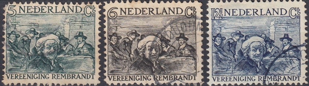 Nederland 2.28.2- 1930- Rembrandt- NVPH-229 -NVPH-231- G, Verzenden, T/m 1940, Gestempeld