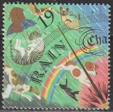 3091. Groot Brittanie 1924 gest. Het Weer, Ophalen of Verzenden, Gestempeld