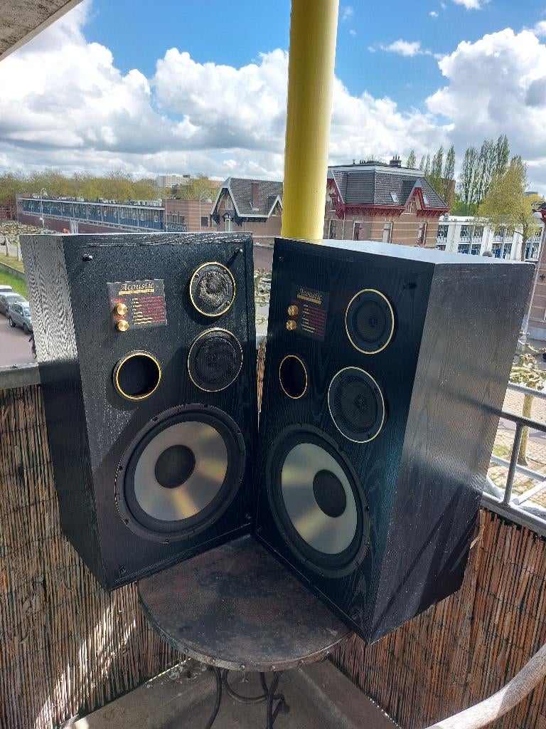 Acoustic Studio Monitor Series 3311 Stereo Speakers, Audio, Tv en Foto, Luidsprekers, Gebruikt, 120 watt of meer, Front, Rear of Stereo speakers