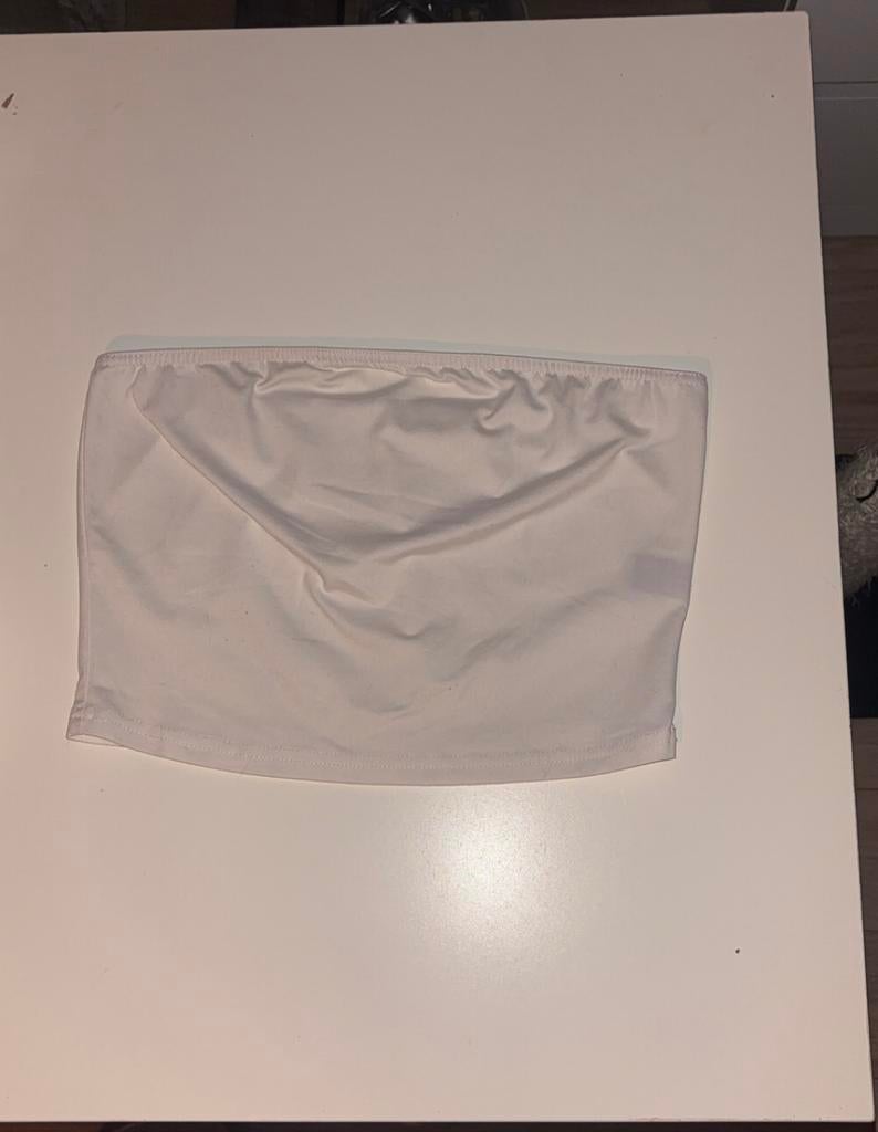 Bandeau top wit, Kleding | Dames, Ophalen of Verzenden, Nieuw, Wit, Zonder mouw