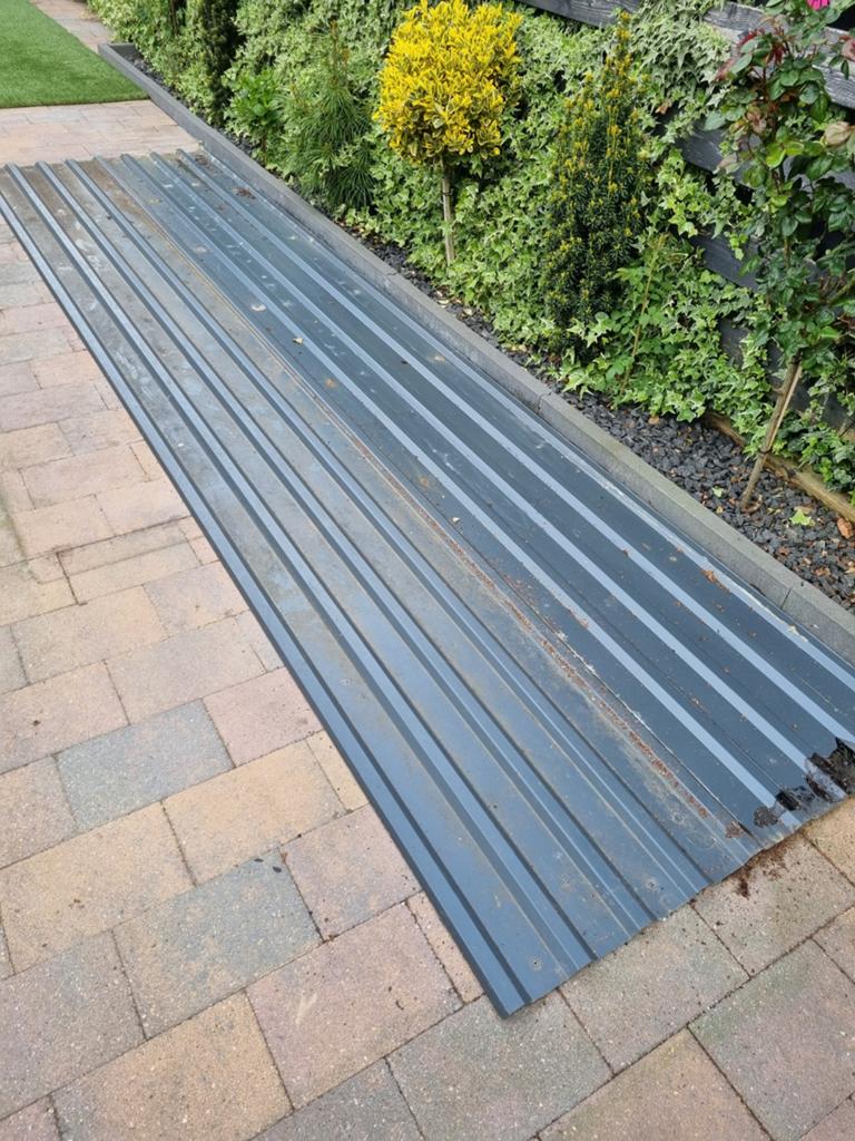 3 Dakplaten 4.35 meter lang 114 breed, Doe-het-zelf en Verbouw, Ophalen of Verzenden, Metaal, 15 m² of meer, Dakplaat of Dakpanplaat