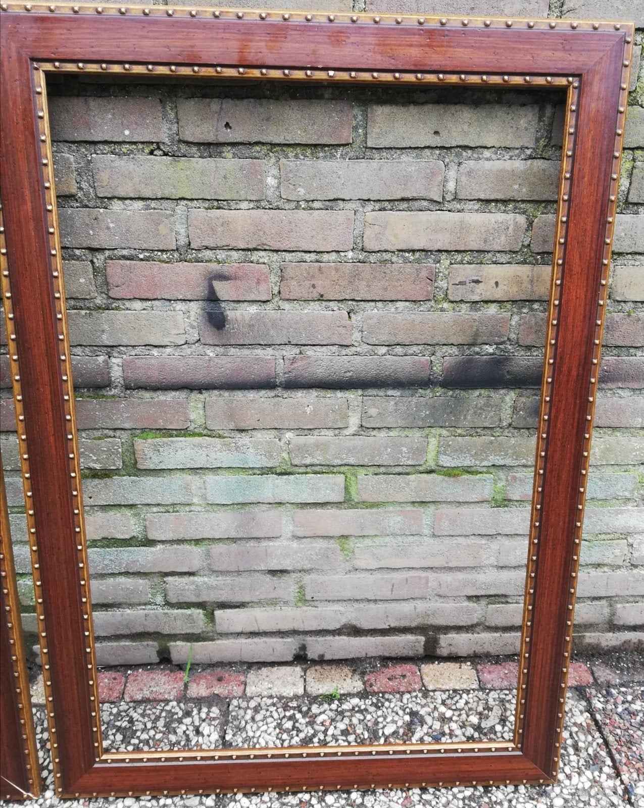 Schilderijlijst/fotolijst. 51.5/96.5 cm. 2 st. Identiek, Bruin, 51 cm, Ophalen of Verzenden, Zo goed als nieuw