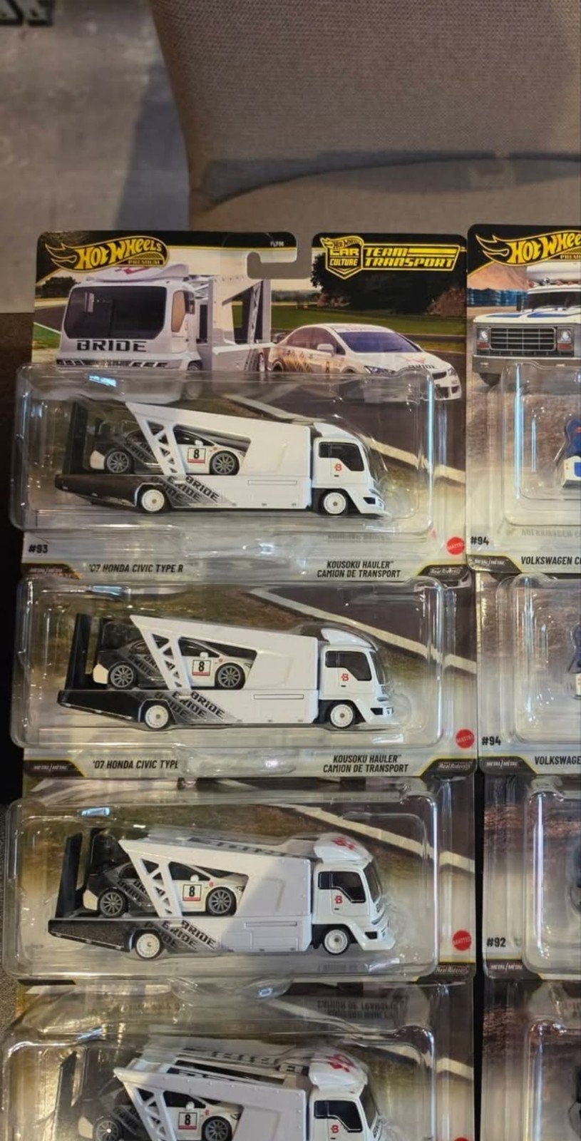 HotWheels Team Transport Auto '07 Honda Civic Type + Hauler, Auto, Hotwheels Premium, Nieuw, Ophalen of Verzenden