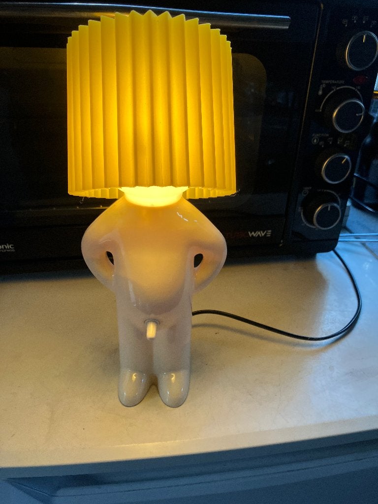 Mr shy lamp, Geel, Ophalen of Verzenden, Zo goed als nieuw, Overige fittingen