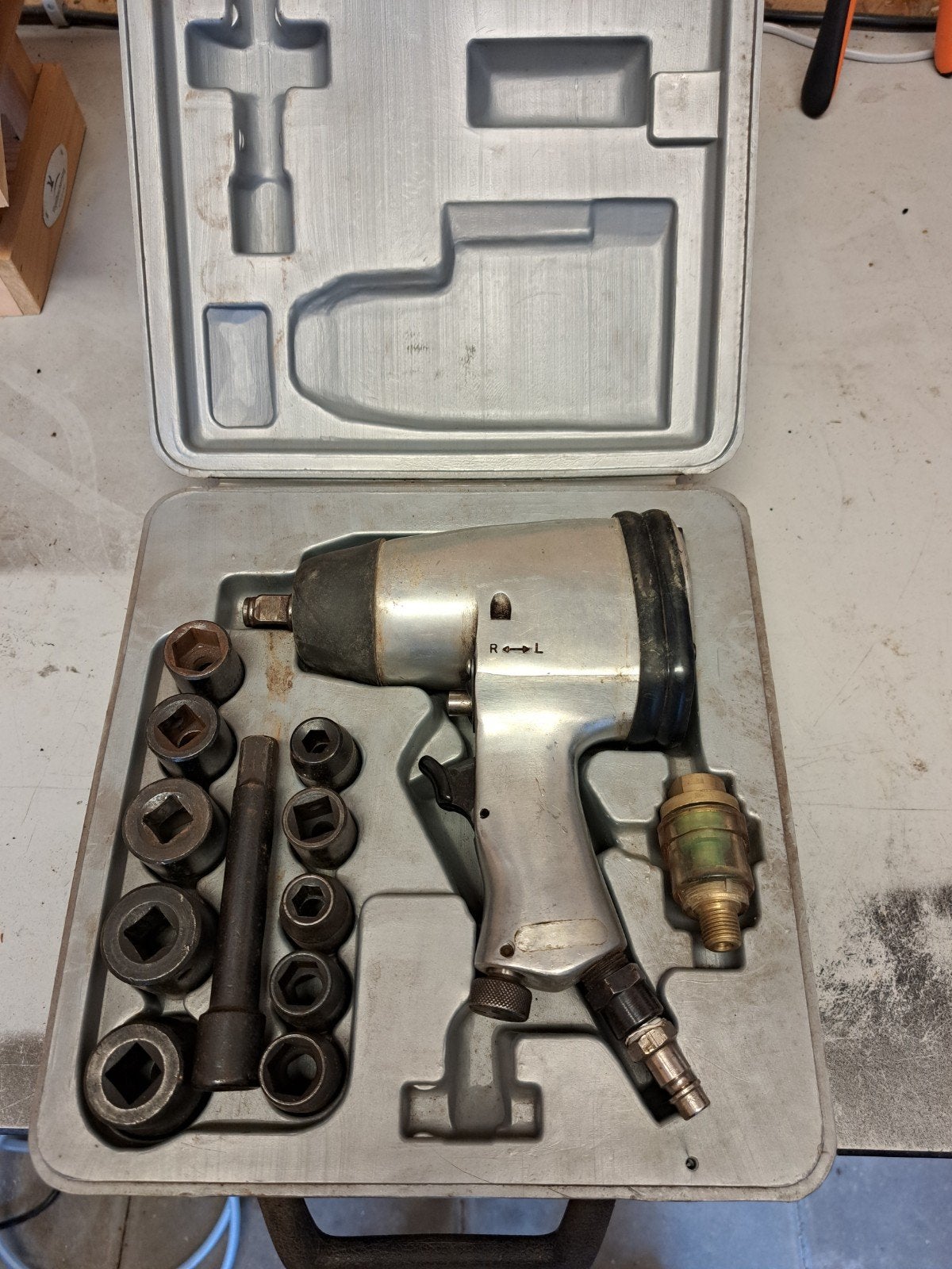 Luchthamer set - 1/2" Air Impact Wrench Kit, Ophalen of Verzenden, Gebruikt