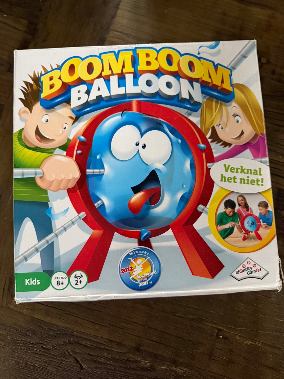 Boom boom balloon spelletjes ballon sint kerst, Ophalen of Verzenden, Zo goed als nieuw