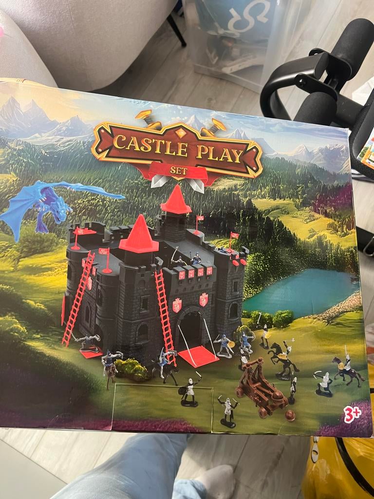 Castle Play Set - Kasteel Speelset met Draak en Ridders, Ophalen of Verzenden, Nieuw, Jongen