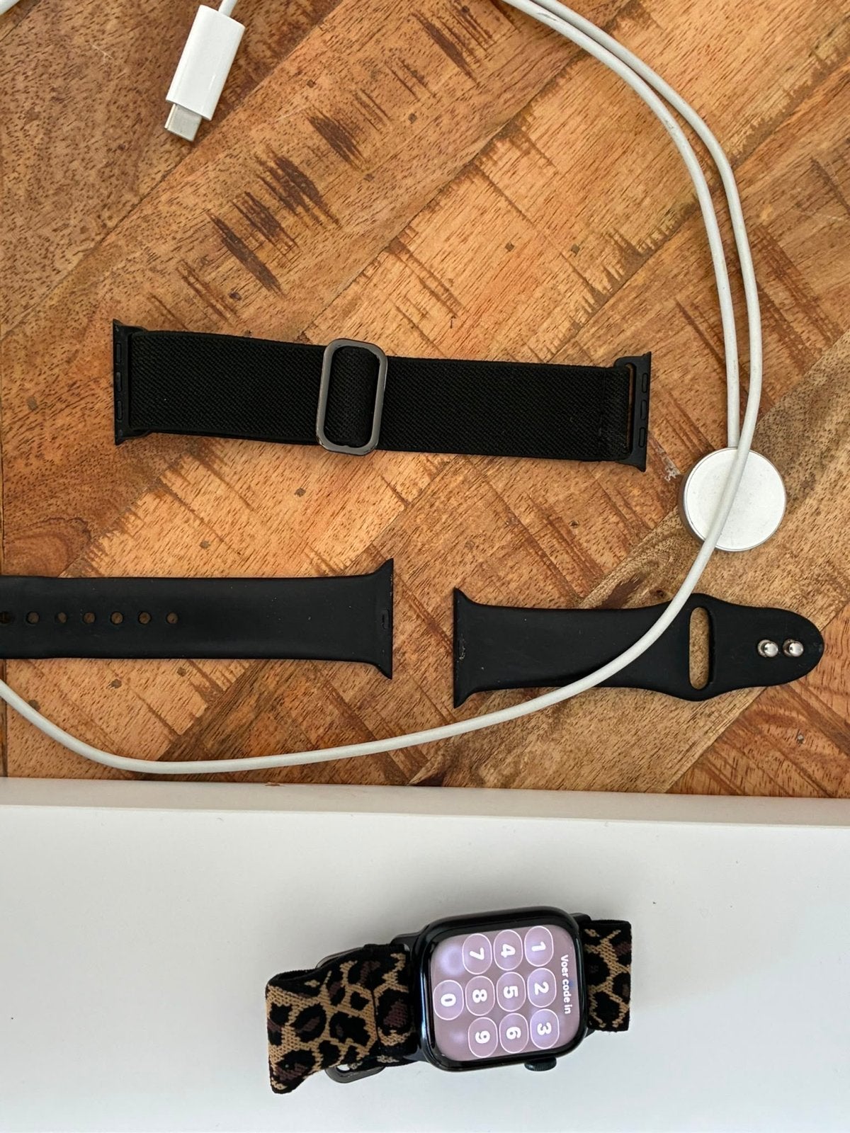 Apple Watch Series 8 Midnight Aluminium Case 41MM, Sieraden, Tassen en Uiterlijk, Smartwatches, Ophalen, Afstand, Zwart, IOS