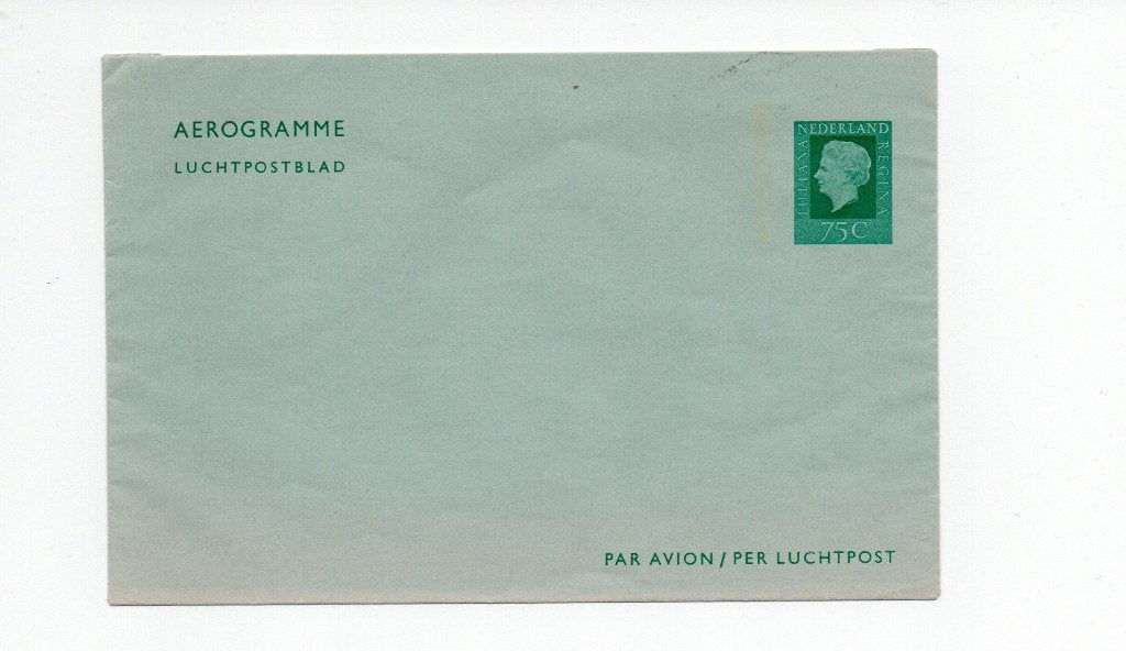 Postwaardestuk. Nederlandse Aerogramme Luchtpostblad 75C, Ophalen of Verzenden, Brief