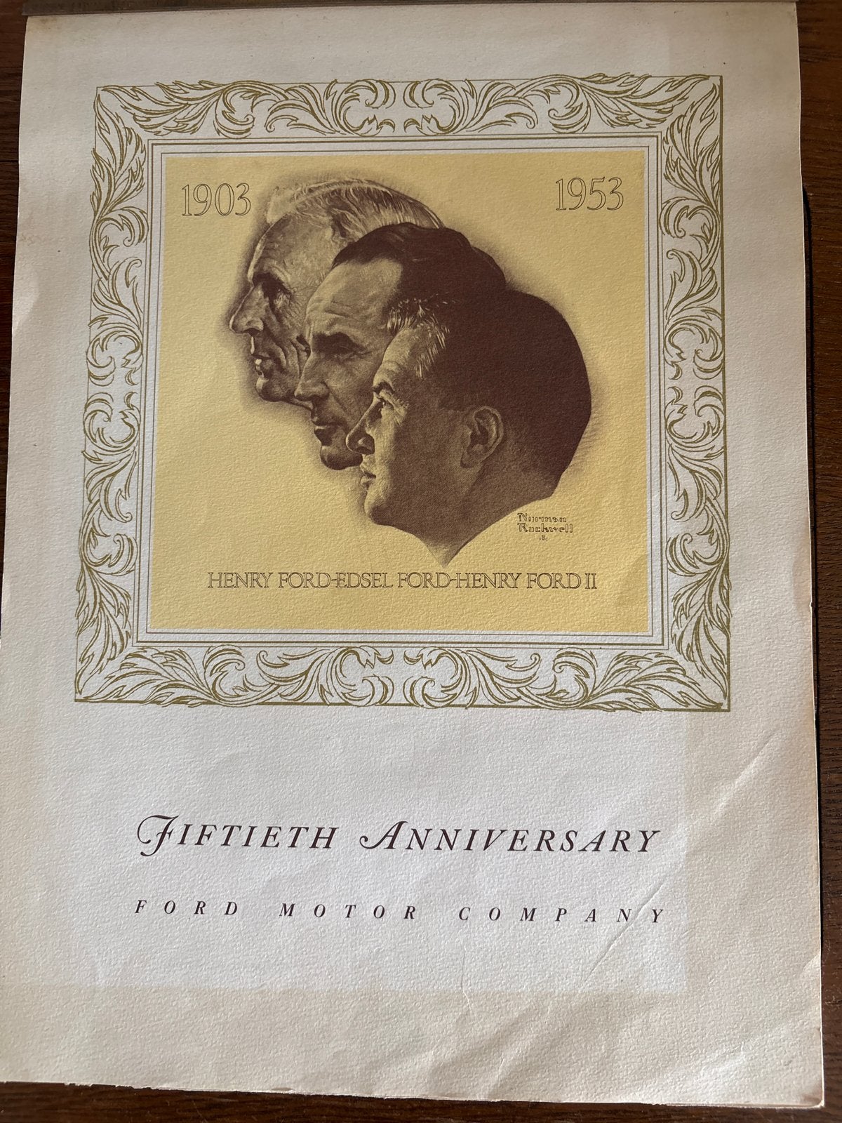 Ford Motor Company 50e Jubileum Brochure 1903-1953, Ophalen of Verzenden, Gelezen, Ford