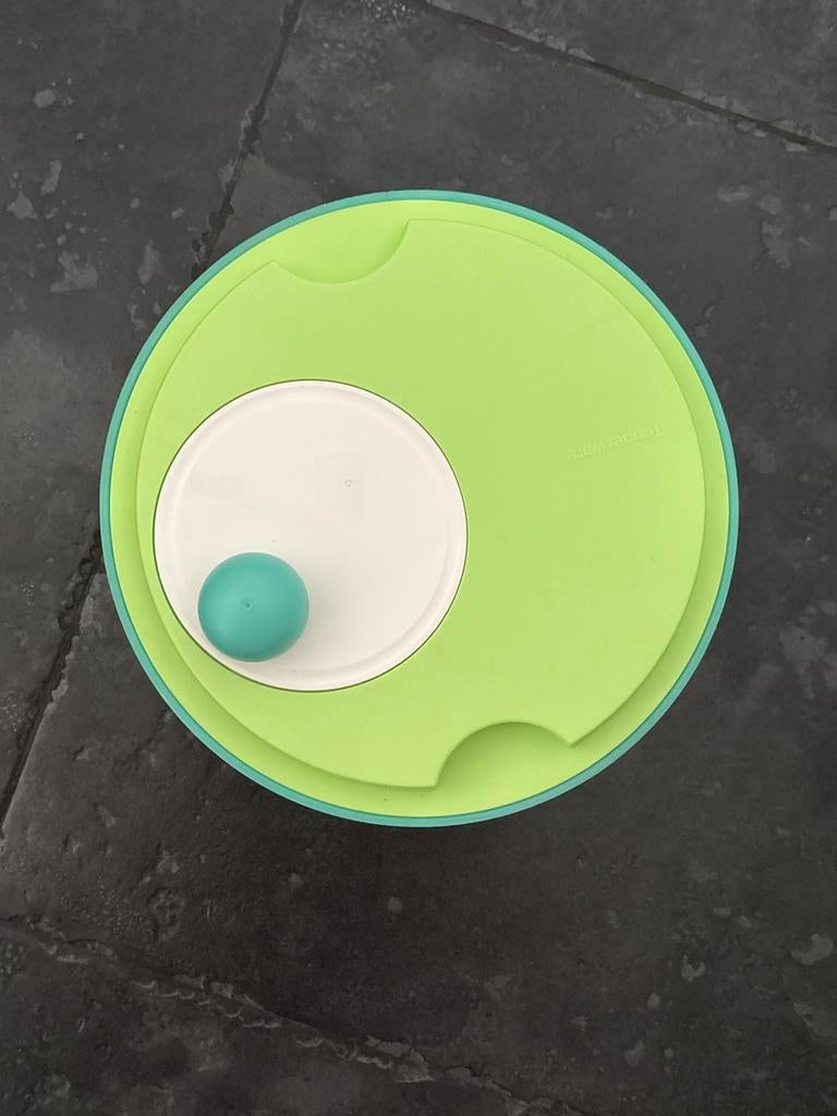 Tupperware SlaChef Slaslinger - zo goed als nieuw, Ophalen of Verzenden, Gebruikt, Groen, Overige typen