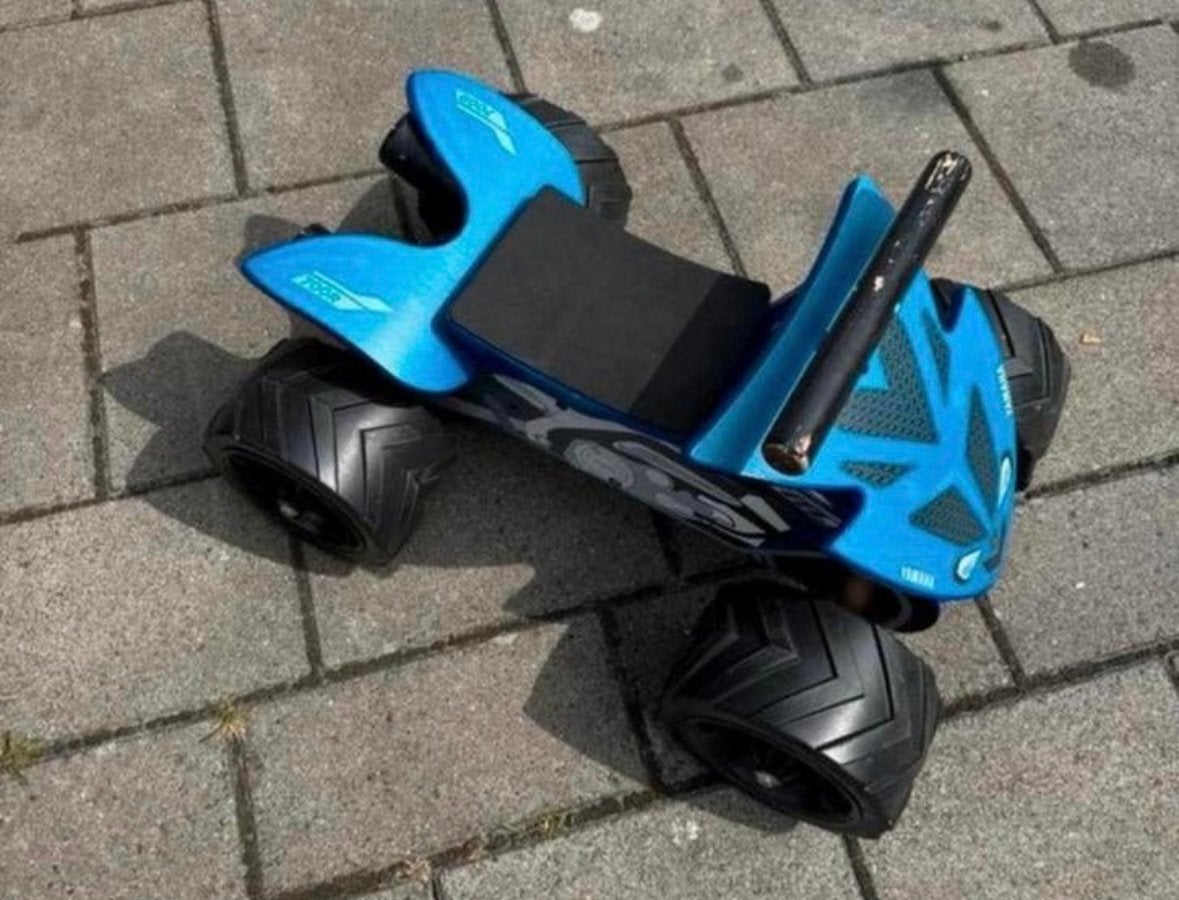 Stoere Yamaha Loopmotor voor Kinderen - Blauw, Ophalen of Verzenden, Gebruikt, Loopfiets