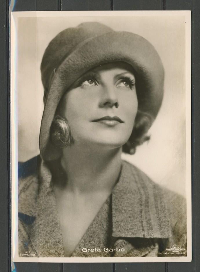 Greta Garbo Luxesklasse Ross  Foto-Ansichtkaart M-123 jdu, Verzamelen, Verzenden, 1920 tot 1940, Ongelopen, Sterren en Beroemdheden
