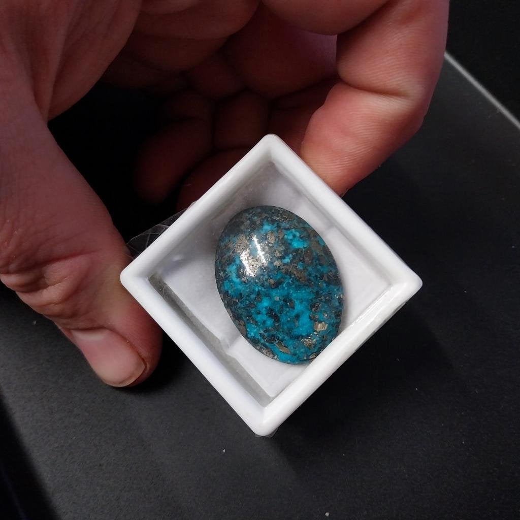 Zeer grote turkoois cabochon edelsmid, Sieraden, Tassen en Uiterlijk, Edelstenen, Ophalen of Verzenden, Nieuw