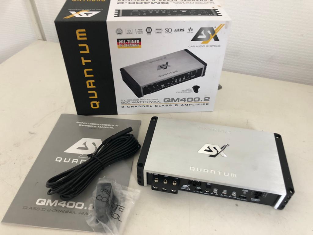 ESX quantum GM 400-2 versterker zgan 2/1 kanaals, Ophalen of Verzenden, Zo goed als nieuw