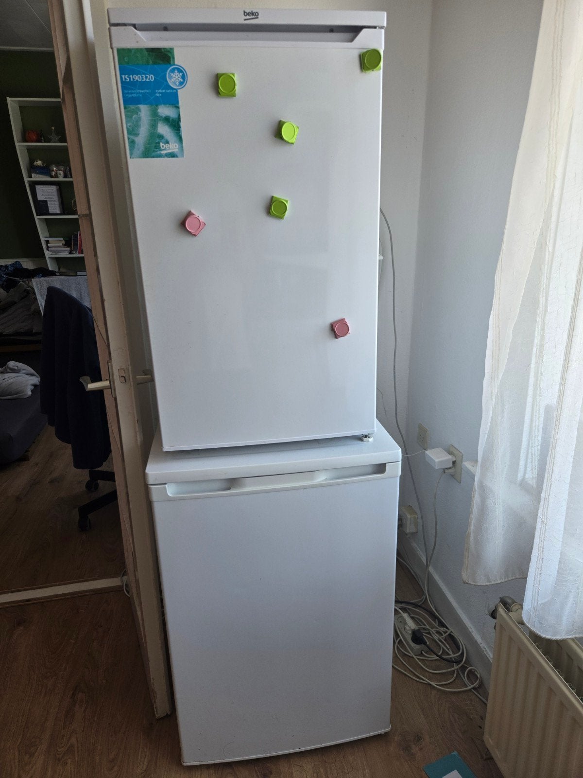 Beko koelkast met vriesvak en aparte vriezer, Ophalen, 150 tot 200 liter, Gebruikt, 60 cm of meer