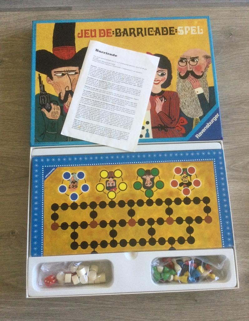 Jeu de Barricade Spel-2-6 sp, Hobby en Vrije tijd, Gezelschapsspellen | Bordspellen, Gebruikt, Een of twee spelers, Drie of vier spelers