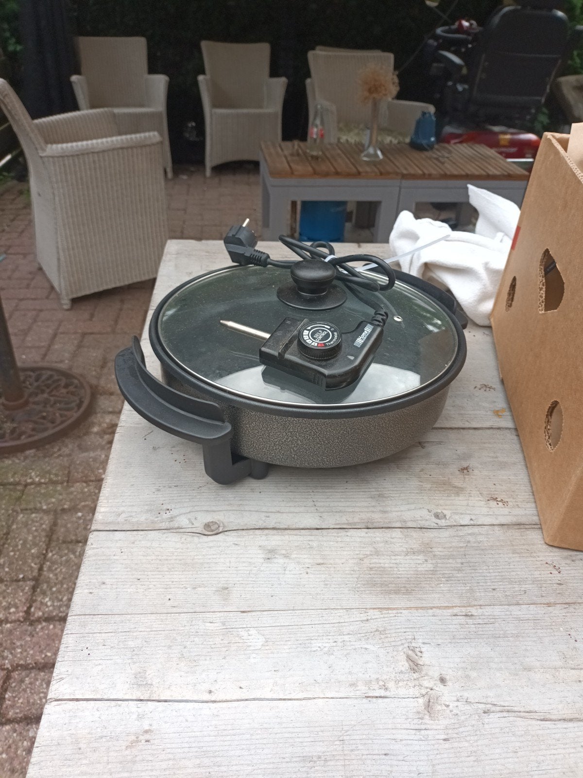 4x Elektrische Bakplaat/Warmhoudpan - Werken Prima, Ophalen, Gebruikt