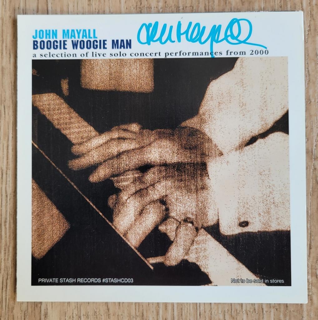 John Mayall Blues Handtekening CD booklet Gesigneerd, Verzamelen, Ophalen of Verzenden, Zo goed als nieuw, Cd of Plaat, Gesigneerd