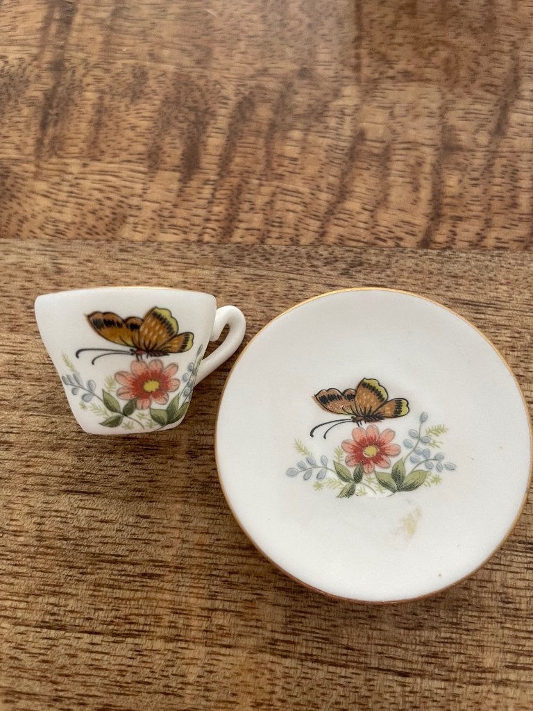 Miniatuur kop en schotel, Ophalen of Verzenden
