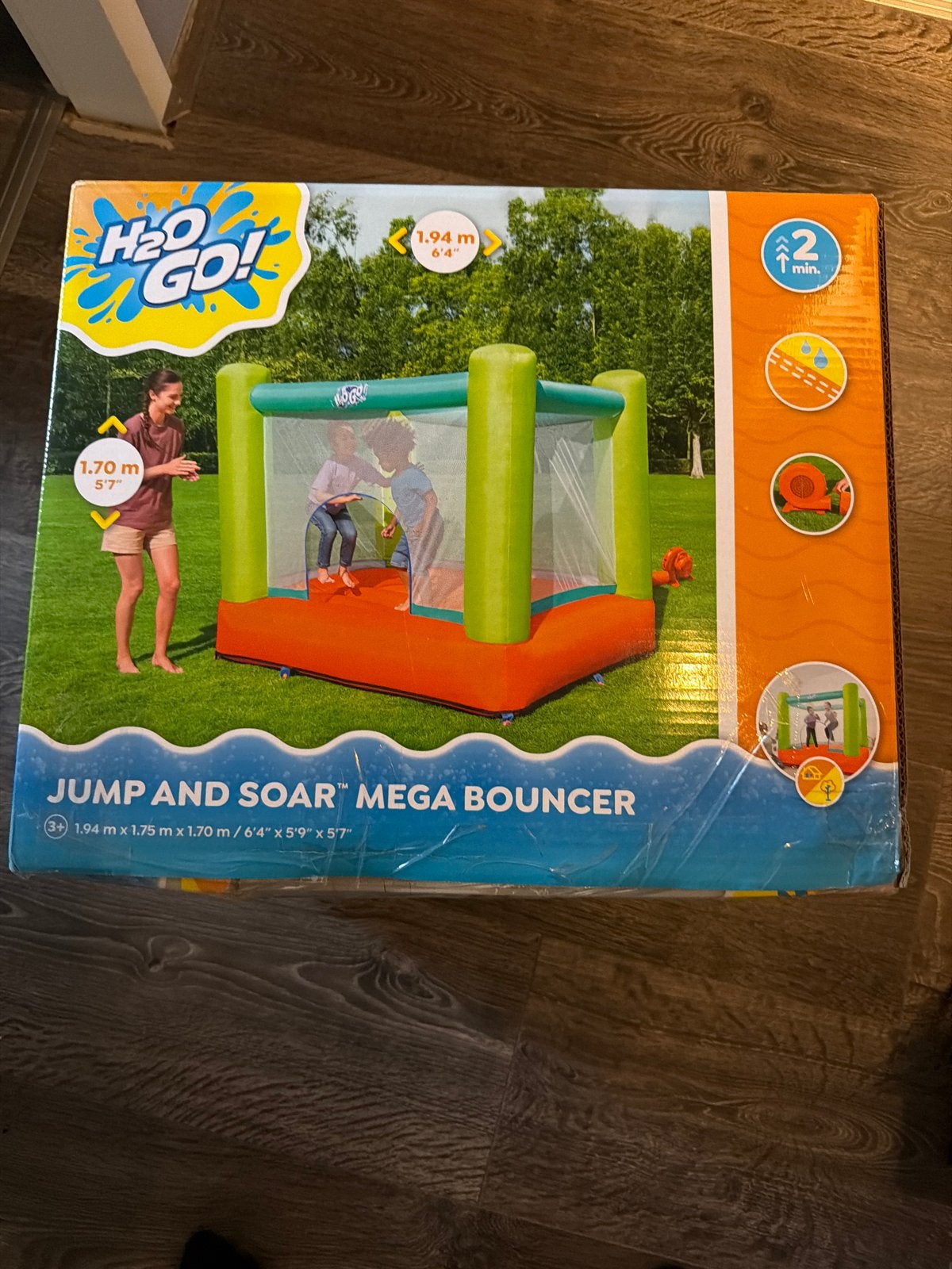 H2O Go! Jump and Soar Mega Bouncer springkussen, Ophalen of Verzenden, Nieuw