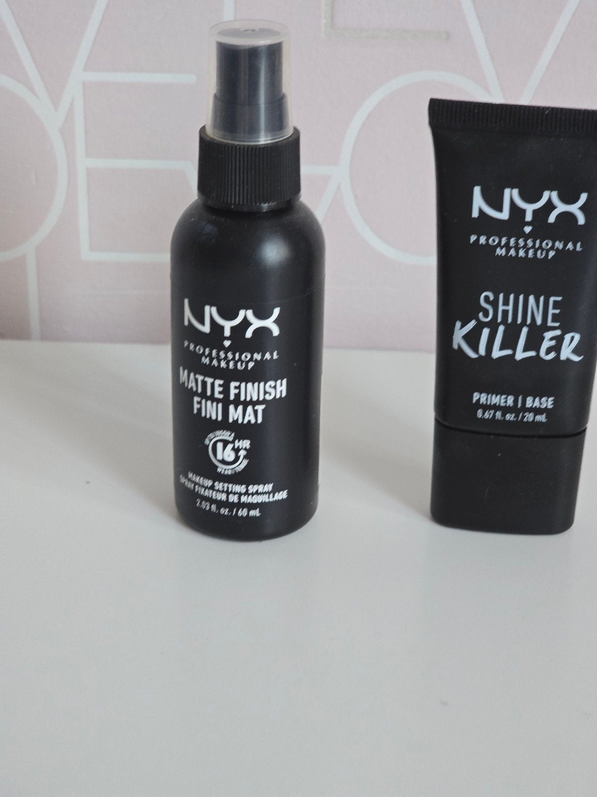 NYX Primer en Matte Finish Spray, Overige kleuren, Gehele gezicht, Ophalen of Verzenden, Zo goed als nieuw