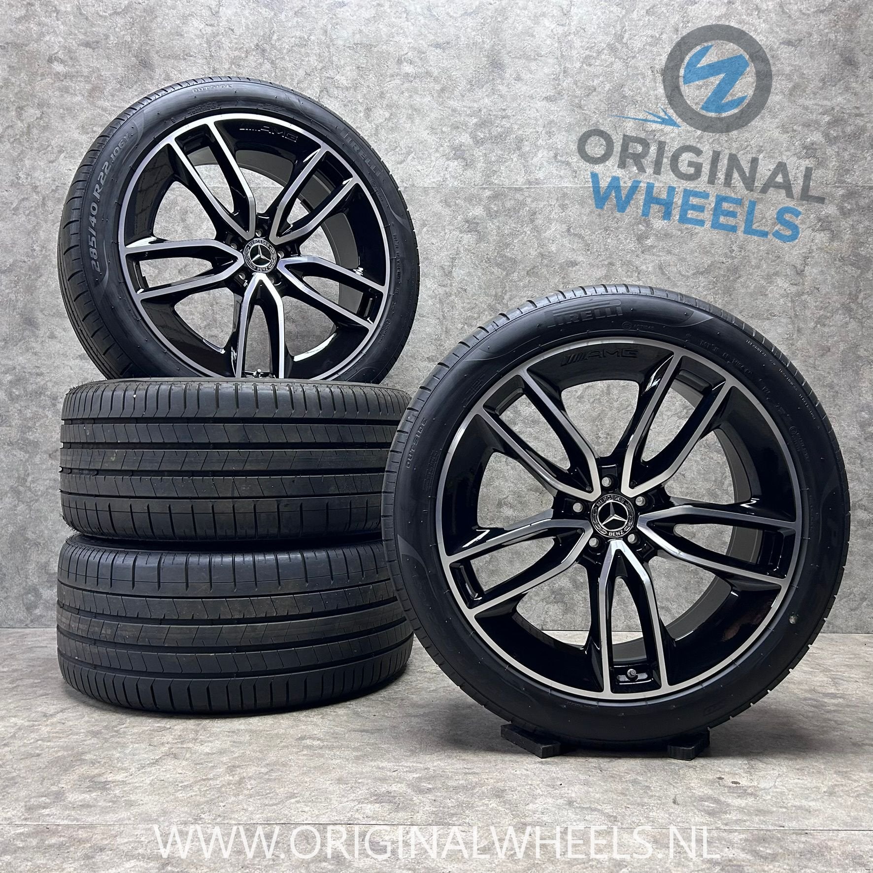 22 inch originele AMG velgen + zomerbanden Mercedes GLE, Auto-onderdelen, Gebruikt, -, 285 mm, -