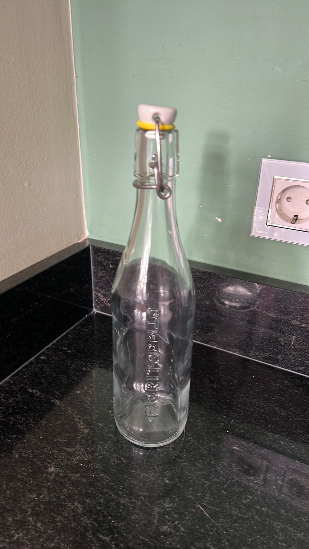 Leuke glazen fles met dop, Ophalen of Verzenden, Zo goed als nieuw, Overige typen