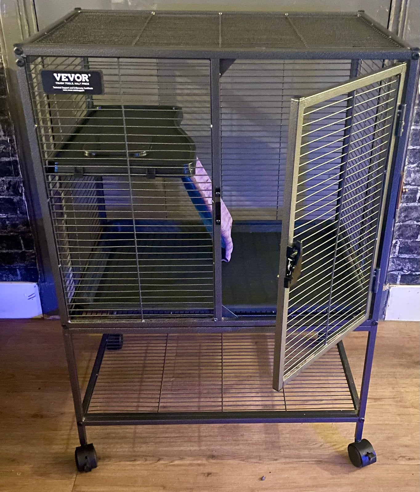 Mooie VEVOR Metalen Knaagdierenkooi / Frettenkooi ZGAN !, Ophalen, Kooi, Zo goed als nieuw, 90 cm of meer