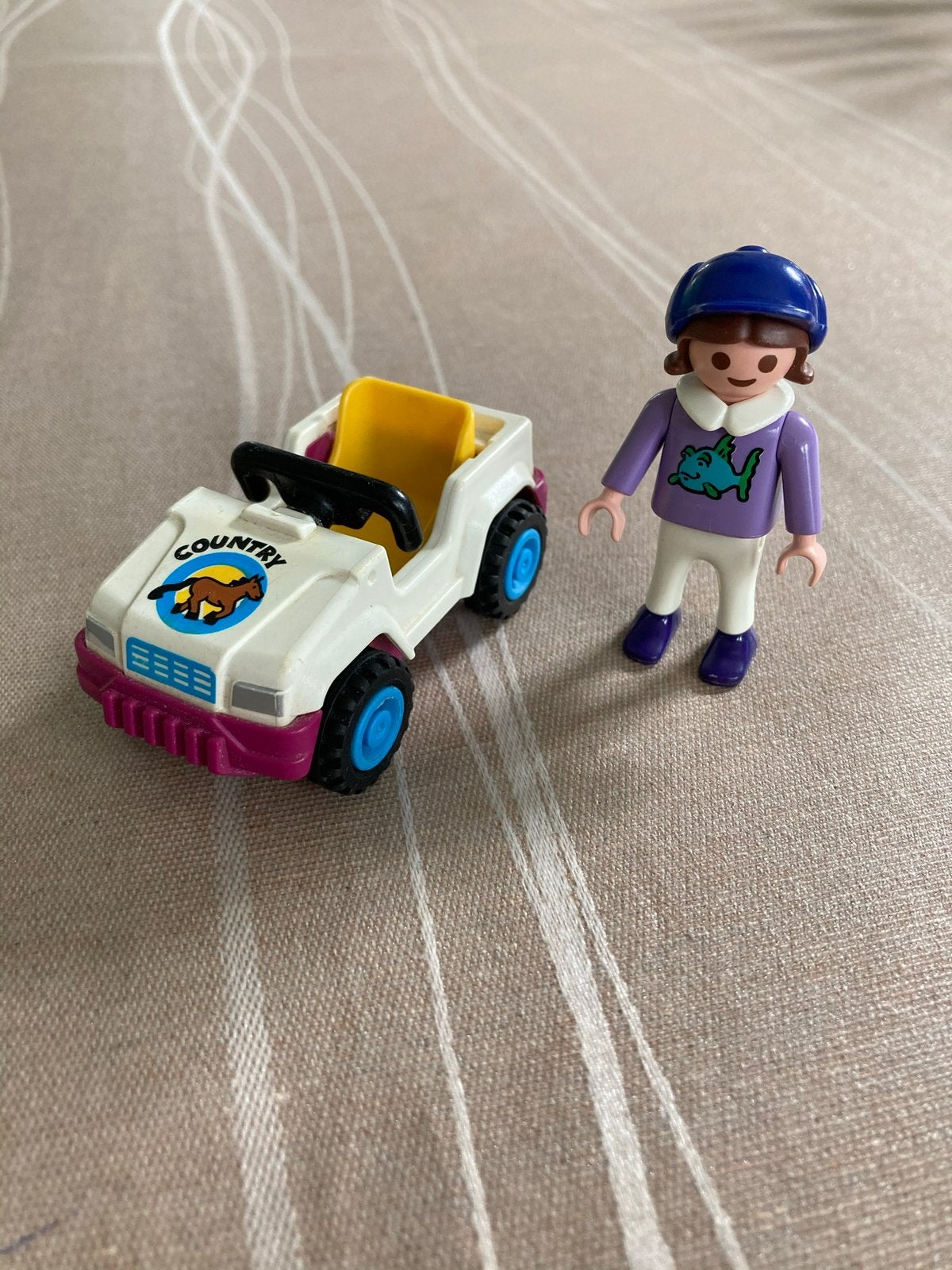 Playmobil meisje met kinder jeep, Ophalen of Verzenden, Zo goed als nieuw