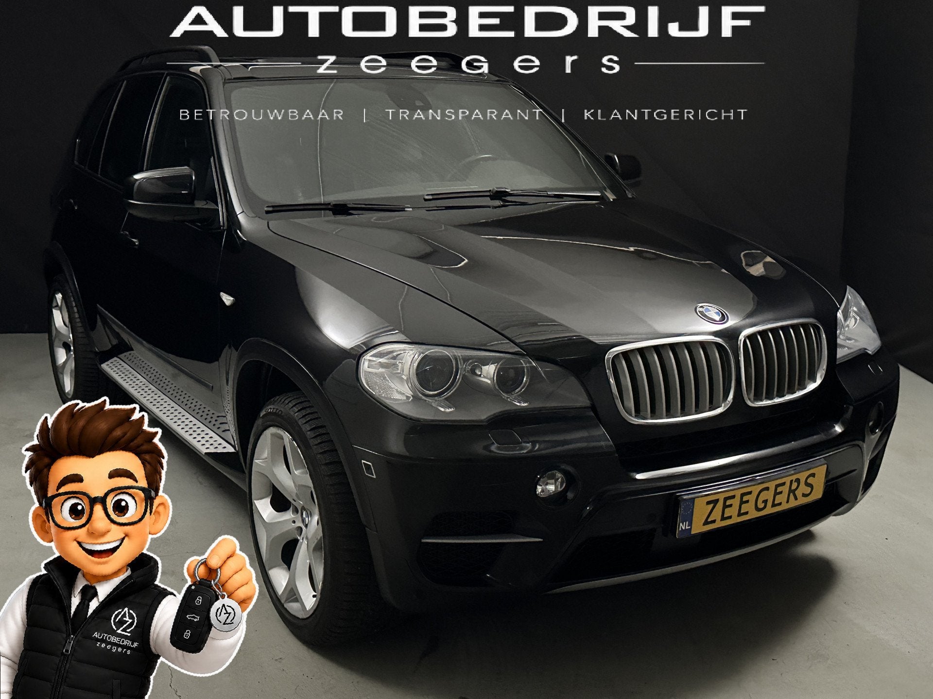 BMW X5 4.4 XDrive 50i V8 407PK BiTurbo*Panoramadak*Navi*, Automaat, Gebruikt, 4395 cc, Zwart