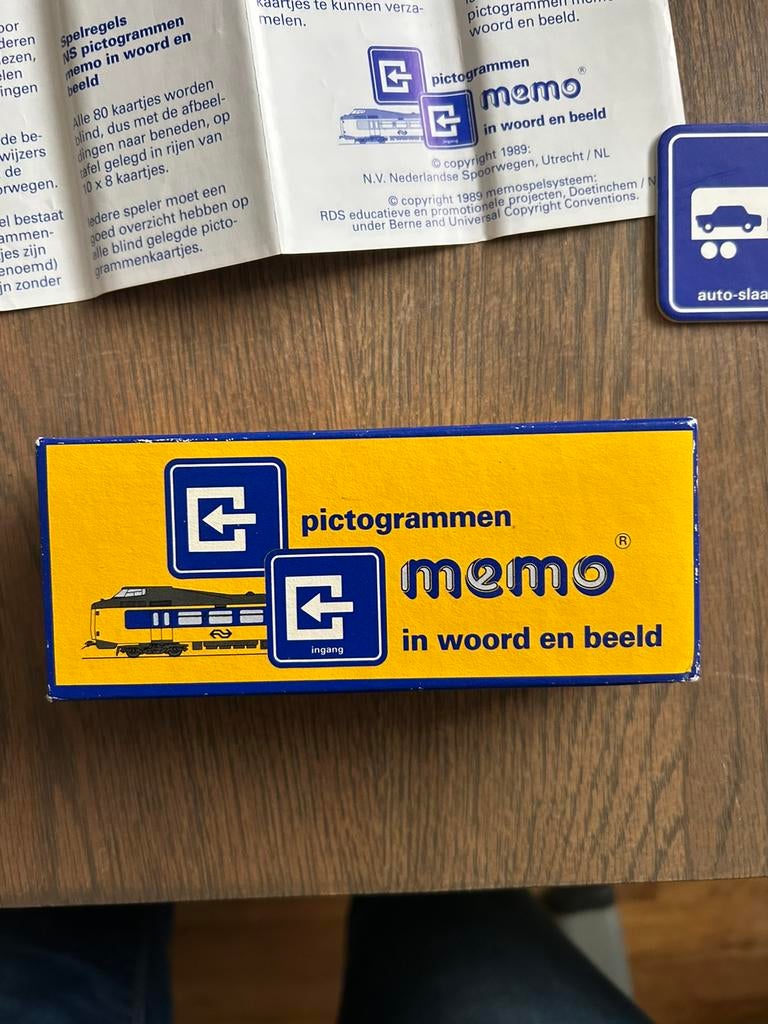 Zo goed als nieuw memoryspel van N.S uit 1989., Ophalen, Zo goed als nieuw, Trein, Boek of Tijdschrift