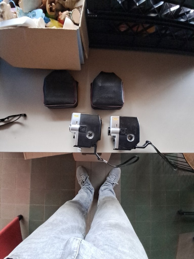 Fujica vintage filmcamera's met hoes 2 stuks  CS27383, Audio, Tv en Foto, Ophalen of Verzenden, Overige soorten, Camera