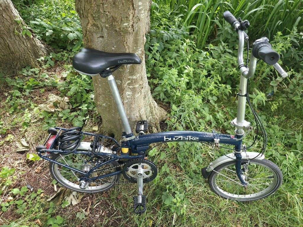 Buzbike foldable 3-speed bike, Gebruikt, Velgrem, Versnellingen, Ophalen