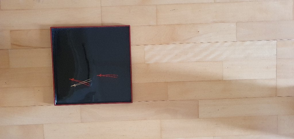 Japans dienblad, Kunststof, Met opstaande rand, Vierkant, Ophalen of Verzenden