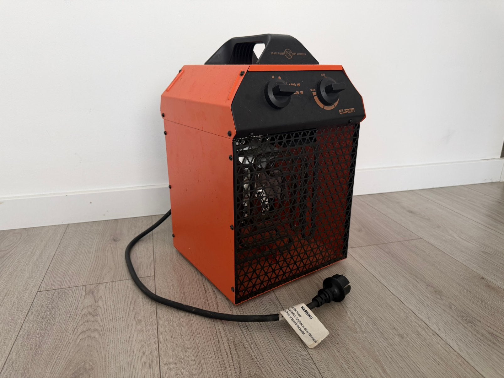 Eurom EK Delta 3000 3kW Electrisch Verwarming Bouwkachel, Ophalen, Zo goed als nieuw