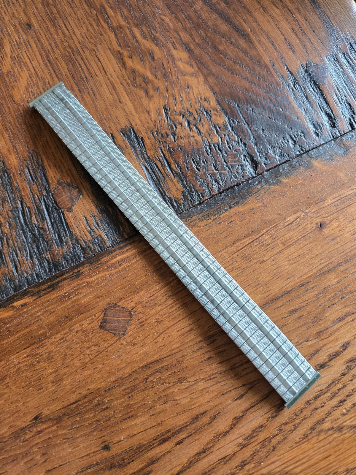 RVS fixo-flex S vintage horlogebandje - Zo goed als nieuw, Overige merken, Staal, Staal, Polshorloge