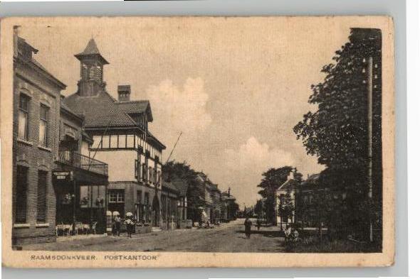 Raamsdonksveer Postkantoor uitg W. v. Raamsdonk, Verzenden, 1920 tot 1940, Ongelopen, Noord-Brabant