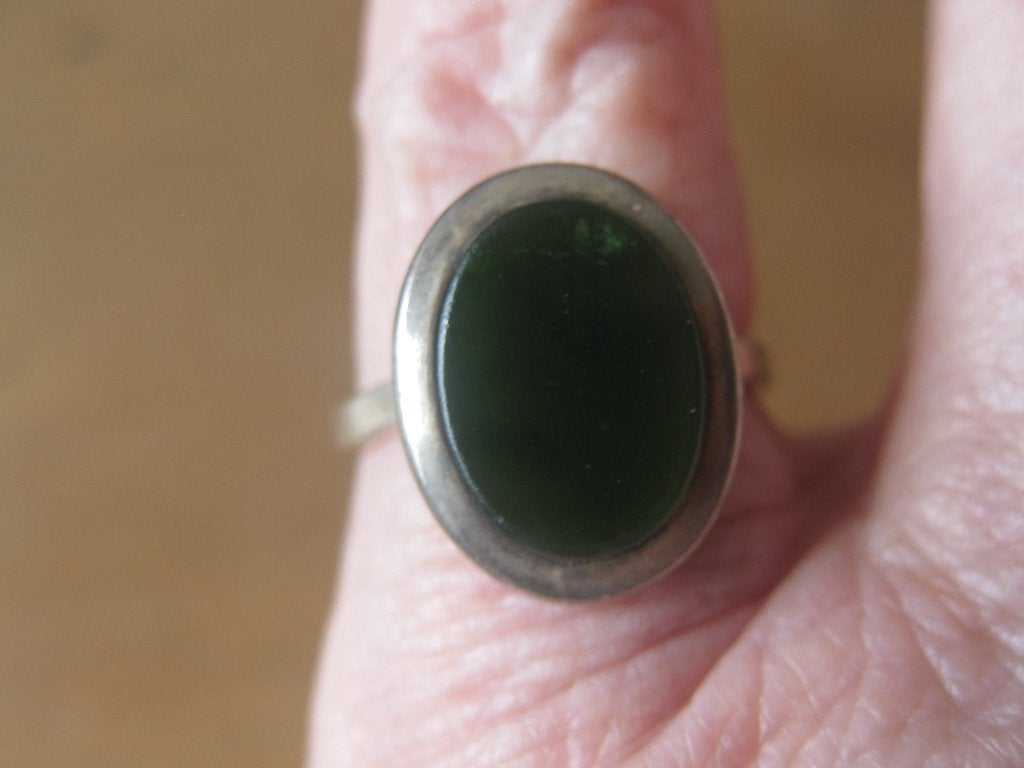 Mooie zilveren ring, verstelbaar. Tweede gehalte zilver., Ophalen of Verzenden, Zo goed als nieuw, 17 tot 18, Met edelsteen