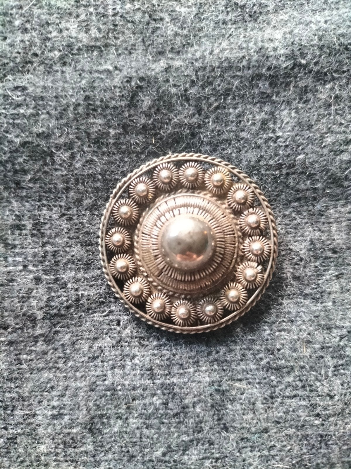 Zilveren Zeeuwse Knoop Broche - Traditioneel Design, Ophalen of Verzenden