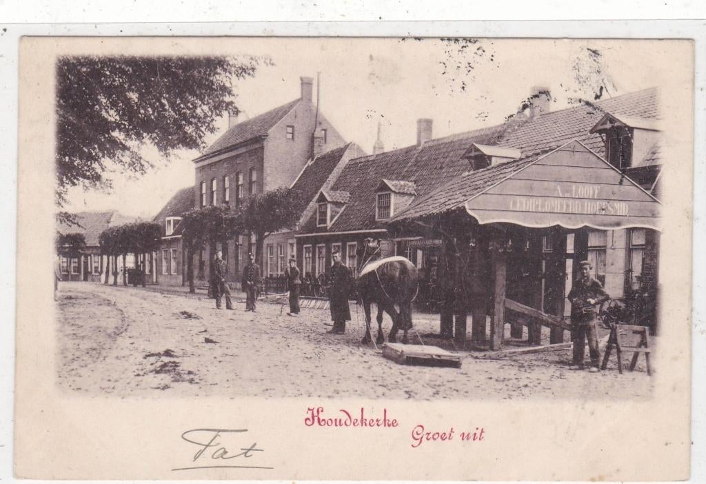 Koudekerke-Hoefsmit A. Looft 1900, Verzenden, Voor 1920, Gelopen, Zeeland
