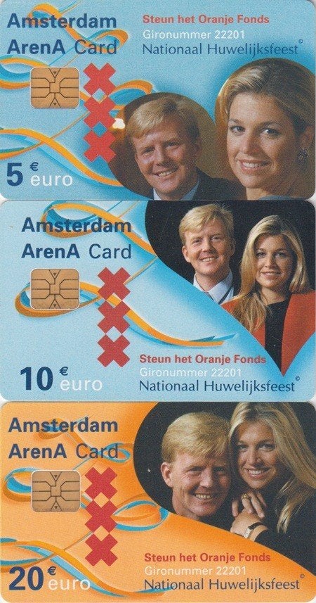 ArenA kaarten A042.01/03 serie Maxima en Willem Alexander, Ophalen of Verzenden, Nederland